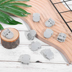 WJIAAA Cubicle Clips, 15pcs Gray Plastic Cubicle Pins Hooks for Fabric Walls Panel Push Pin Partition Panel Wall Clip Picture Hangers for Hanging Photos, Notes, Memos, Data Cables Office Accessories