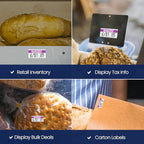 Perco Purple Reverse Print on White Bakery Labels to fit Monarch 1110 Price Gun - 16 Rolls, 17,000 Labels with Ink Roll Included