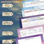 CAGIE 2026 planner weekly and monthly: 12 Months Jan 2026 - Dec 2026 Hardcover Yearly Daily Planner 2026 monthly planner 8.5 x 11, Large Spiral Bound Calendar Planner for Women Weekly Agenda with Tabs Stickers, Sea