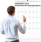 GuassLee Extra Large Wall Calendar 2026, 36"x 24" Jumbo Vertical Wall Planner 2026-2027 from January 2026 to June 2027,18 Months with Julian Dates and Notes for Office School Home Teacher Planning