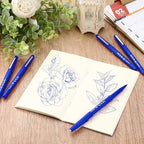Fuyoooo 36 Pcs Felt Tip Pens 0.7mm Medium Point Colored Felt Tip Pens for Journaling Planner Writing Note-taking Art Office and School Supplies(Dark Blue)