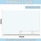 1 Pack 50 Sheets 11" x 17" Isometric Graph Paper Pad Landscape for 3D Designs Architecture Landscaping Engineering Drafting (Landscape)