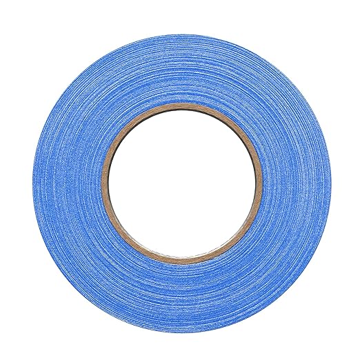 1" Width ProTapes Pro Gaff Premium Matte Cloth Gaffer's Tape With Rubber Adhesive, 11 mils Thick, 55 yds Length, Electric Blue (Pack of 1)