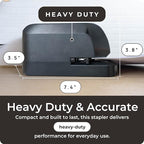 EcoElectronix Heavy Duty Electric Stapler - Heavy Pro, 45 Sheet Capacity, Quiet Operation, Jam-Free and Easy Reload - AC Adapter