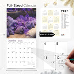 RED EMBER Lavender 2026 Wall Calendar 12 Month | 12" x 24" Open | Thick & Sturdy Paper | Holiday Gift | Nature Calendar 2026