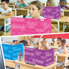 Cinrobiye 24 Pcs Inspirational Privacy Folders Standard for Students Cardboard Shields Test Privacy Boards Motivational Words Desk Dividers Shield for Classroom School Study Supplies (Classical)