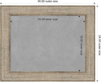 Amanti Art Silver Framed Magnetic Board 24x30 Medium Vision Board for use with Magnets, 100% Metal Sheet to Display Items as Office Decor or for Home Organization in mudroom, Kitchen or Kids Room