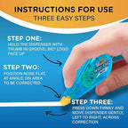 BIC Wite-Out Brand Mini Correction Tape, White Out, Tape Applies Dry, Great For School And Home 12-Count (Pack of 12, 144 Count Total)