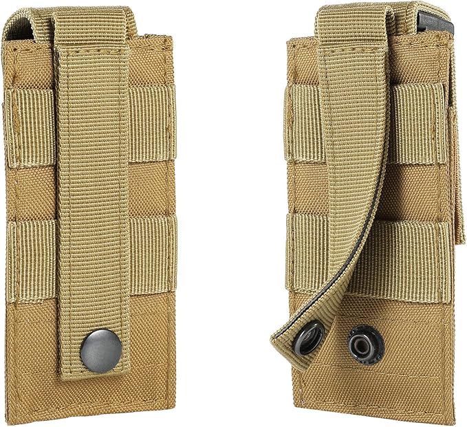 Tactical Single/Double Pistol Mag Pouch Outdoor Molle Open-Top Magazine Pouch for Glock M1911 92F