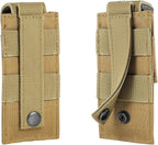 Tactical Single/Double Pistol Mag Pouch Outdoor Molle Open-Top Magazine Pouch for Glock M1911 92F