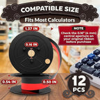 12-Pack Canon Calculator Ribbon Red/Black – 18ft x 0.5in Sharp EL-1197PIII Ribbon – Compatible Ink for MP21DX MP11DX MP25DV MP27D and Other Models, Easy Installation, Long-Lasting Two-Color Printing