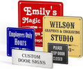 Custom Office Door Signs - Personalized Name Plates for Doors - Professional Office Signs - Rectangle