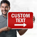 Custom Arrow,Custom Directional Sign, Right Arrow, 12x18 Inches, 3M EGP Reflective, Rust Free .063 Aluminum, Fade Resistant, Made in USA by My Sign Center