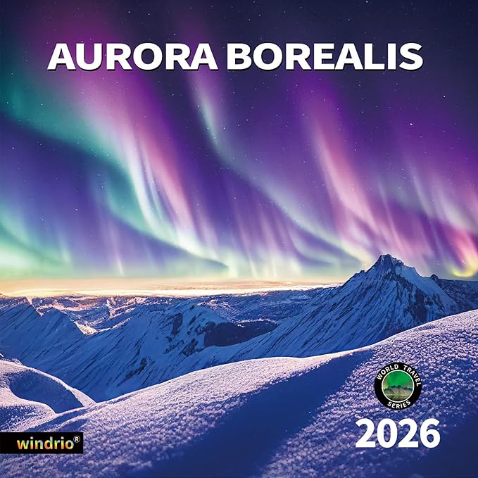 2026 Wall Calendar,Calendar 2026, November 2025 - December 2026, Wall Calendar Aurora, 12" x 24" Opened,Full Page Months Thick & Sturdy Paper for Gift Perfect Calendar Organizing & Planning