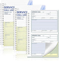 300 Sets Service Call Log Book 5 5/8 x 8 1/2" 2 Part Carbonless 2 Message Sets per Page Phone Call Log Book Phone Message Book Invoice Receipt Book for Repair Service (3)