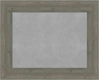 Amanti Art Grey Framed Magnetic Board 25x31 Medium Vision Board for use with Magnets, 100% Metal Sheet to Display Items as Office Decor or for Home Organization in mudroom, Kitchen or Kids Room
