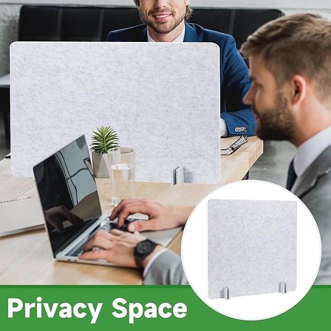 2 Pack Desk Privacy Panel 47.2" x 23.6" Acoustic Divider Panel Portable Desk Partition Desk Divider Noise Visual Isolate Table Divider for Student Study Reception Area Office Library