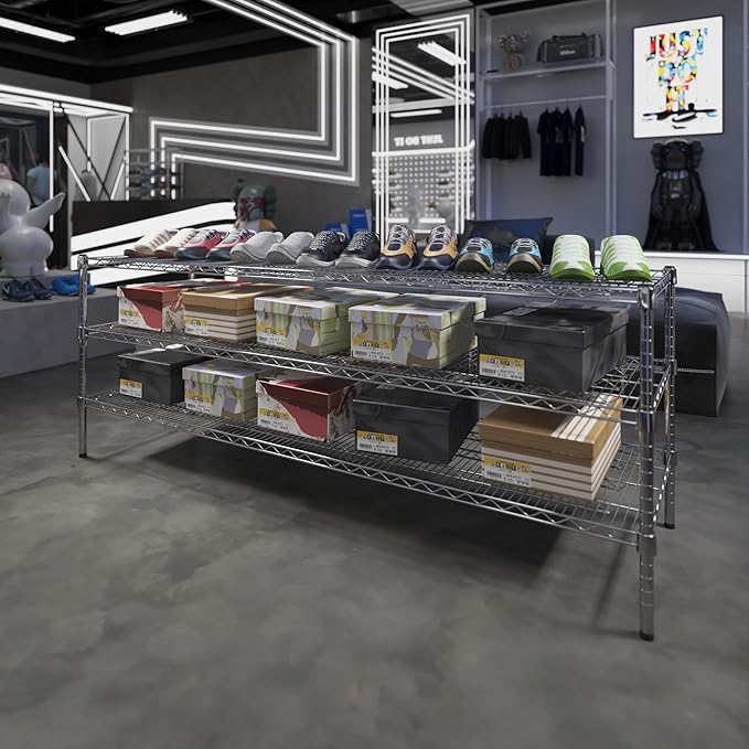 Regal Altair 21" Deep x 72" Wide x 27" Height Wire Shelving Kit | 3-Tier | NSF Commercial Storage Rack Unit