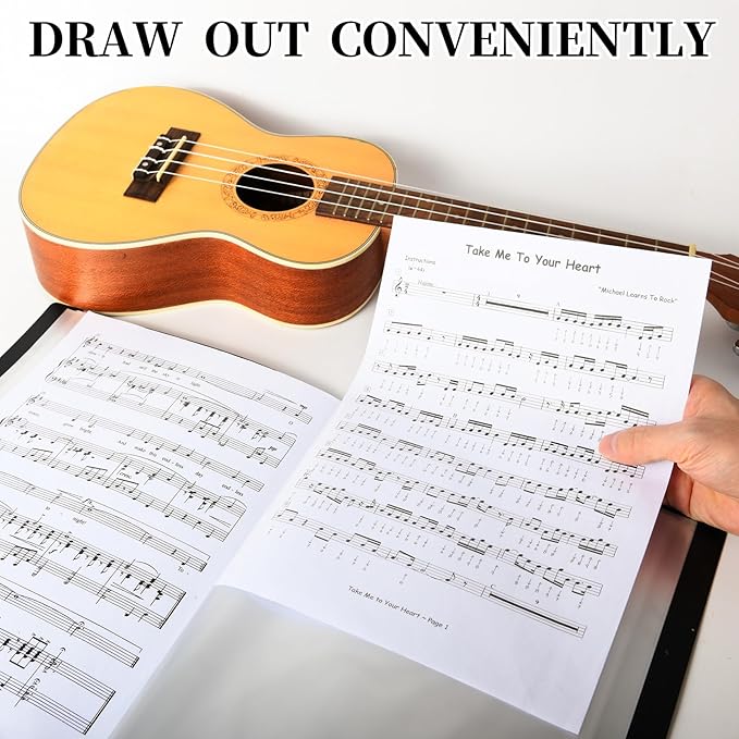 Music Folder Sheet Music Folders 9 Pack Binder Music Choral Storage Holder Band Folder (9)