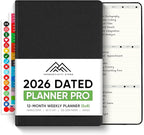 Dated, 2026 Planner, 5.8” x 8.3” - The #1 Productivity Planner to Achieve Your 2026 Goals - Planner 2026-2027 by PRODUCTIVITY STORE (A5, BLACK)