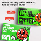 ARTISTRO Poster Markers Jumbo Set Acrylic Markers with 15mm Wide Jumbo Tip for Murals, Tagging, Posters - Large for Rock, Wood, Plastic, Leather, Metal, Fabric, Ceramic