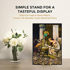 TR-LIFE 14 Inch Gold Metal Plate Stand (2 Pack) - Heavy Duty Display Easel for Large Plates, Frames, Platters and Art