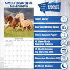 2026 Horses Monthly Wall Calendar | Animals Calendar 2025-2026