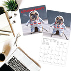 Graphique 2026 Costume Pawty Wall Calendar | 12” x 12” | Thick Paper | Home & Office Organizer | Large Monthly Grid | 3 Languages & Marked Holidays | 4 Month Preview Page for 2027