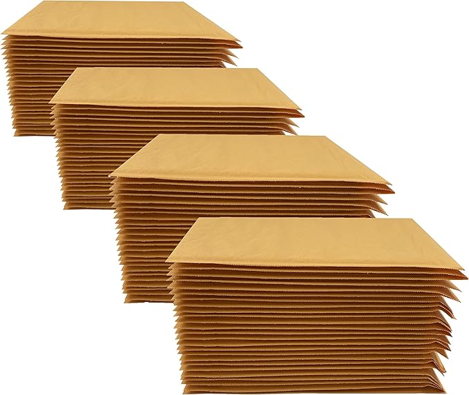 Amazon Basics Kraft Bubble Self-Seal Mailer, 8.5" x 14" (Internal Size - 8.25" x 13.75"), 100-Pack, Brown