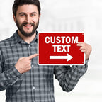 Custom Arrow,Custom Directional Sign, Right Arrow, 7x10 Inches, Rust Free .040 Aluminum, Fade Resistant, Made in USA by My Sign Center