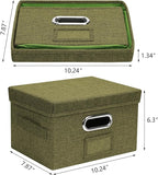 Remowith Greeting Card Organizer and Storage Box with 20 Pcs Adjustable Dividers, Storing Cards with 84 Pcs Labels Perfect for Storing Greeting Cards, Envelopes, Photos 1 Pack Olive Green