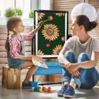 Dry Erase Board with Stand - Double Sided 28"x20" Portable Writing Whiteboards, Height Adjustable & 360° Rotating U Stand Magnetic Whiteboard for Home, School, Restaurant & Presentation