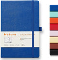 Heture Hardcover Notebooks, A5 Lined Journals Notebook for Writing 160 Pages, 8.2 x 5.5 inch, Classic Ruled Notebooks for College/Work/Travel (Blue, 1 Pack)