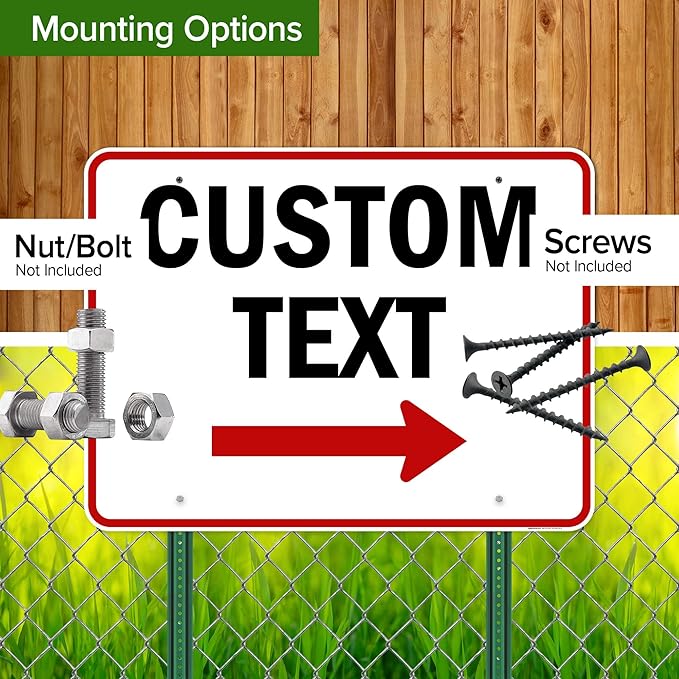 Custom Arrow,Custom Directional Sign, Right Arrow, 36x48 Inches, Rust Free DiBound, Fade Resistant, Made in USA by My Sign Center