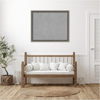 Amanti Art Grey Framed Magnetic Board 37x45 X-Large Vision Board for use with Magnets, 100% Metal Sheet to Display Items as Office Decor or for Home Organization in mudroom, Kitchen or Kids Room