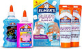 Elmer’s Fluffy Slime Kit, Includes Translucent Color Glue, Glitter Glue, Fluffy Slime Activator, 4 Count - Perfect for Birthday Parties, Gift Idea, Kids Activity