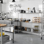 Regal Altair 14" Deep x 60" Wide x 54" Height Wire Shelving Kit | 3-Tier | NSF Commercial Storage Rack Unit