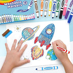TooyBing Washable Markers Bulk (288 Count), 18 Assorted Colors, Washable Markers for Kids Classroom School, Broad Tip Durable for Back to Classroom Art School Supplies Essentials