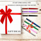 Dryden Designs Fountain Pen Medium Nib Gift Pouch - with 24 Ink Cartridges - MCM (Metallic Silver)