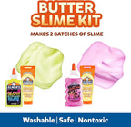 Elmer’s Butter Slime Kit, Includes Glow in the Dark Glue, Glitter Glue, Slime Activator, 4 Count - Kids Activity, Creative, Fun Holiday Gift