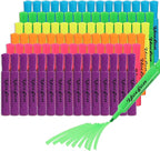 Yocfon Highlighters 90 Pack, Chisel Tip, Tank Style Highlighters Assorted Fluorescent Colors, 6 Bright Colors Highlighter Markers for Coloring, Highlighting as School Supplies
