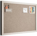 Fluxynara Foldable Cork Board Alternative, Felt Bulletin Board 24" x 18" Oatmeal Frame with 16 Adhesive Tabs, Pin Board for Home Office, Classroom, Entryway, Kitchen Wall Decor—Deep Camel