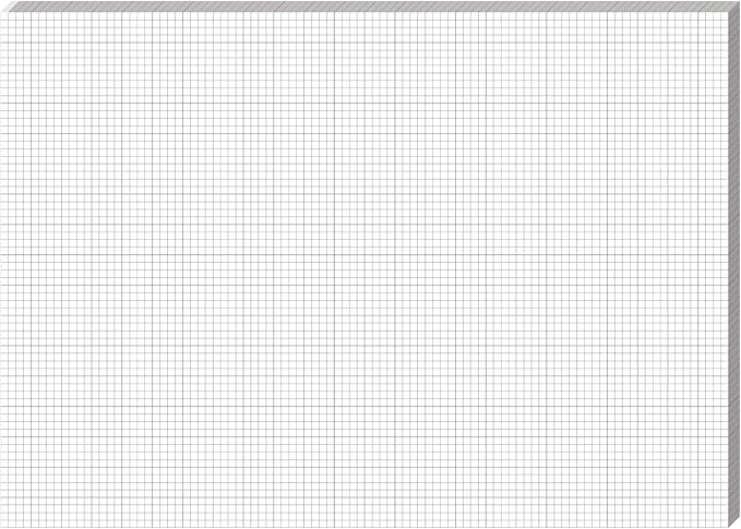 Fuyoooo 25 Sheet Graph Paper Pad 24" x 17" Large Graph 1" and 1/4" Ruled Grid Paper for Engineer Architect Designer Mathematician Draftsmen Sketch House Commercial Building Plan Drafting(White)