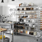 Regal Altair 18" Deep x 60" Wide x 86" Height Wire Shelving Kit | 8-Tier | NSF Commercial Storage Rack Unit
