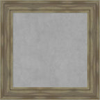 Amanti Art Grey Framed Magnetic Board 26x26 Medium Vision Board for use with Magnets, 100% Metal Sheet to Display Items as Office Decor or for Home Organization in mudroom, Kitchen or Kids Room
