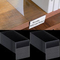 Containlol 50 Pcs Moveable Shelf Label Holders, Clear Bookshelf Label Library Shelf Markers Bookshelf Divider Tags for Library Office Classroom Home(6.5 x 3 x 1.57 Inch)