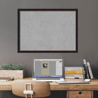 Amanti Art Black Framed Magnetic Board 22x30 Medium Vision Board for use with Magnets, 100% Metal Sheet to Display Items as Office Decor or for Home Organization in mudroom, Kitchen or Kids Room
