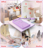 Firbon 12" Guillotine Paper Cutter, Heavy Duty 12-Sheet Capacity Trimmer for Cardstock, Photos, Scrapbooking, Office, Classroom, Studio (Purple)