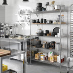 Regal Altair 21" Deep x 48" Wide x 74" Height Wire Shelving Kit | 5-Tier | NSF Commercial Storage Rack Unit