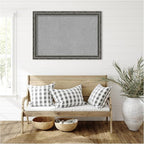 Amanti Art Black Framed Magnetic Board 28x40 Large Vision Board for use with Magnets, 100% Metal Sheet to Display Items as Office Decor or for Home Organization in mudroom, Kitchen or Kids Room